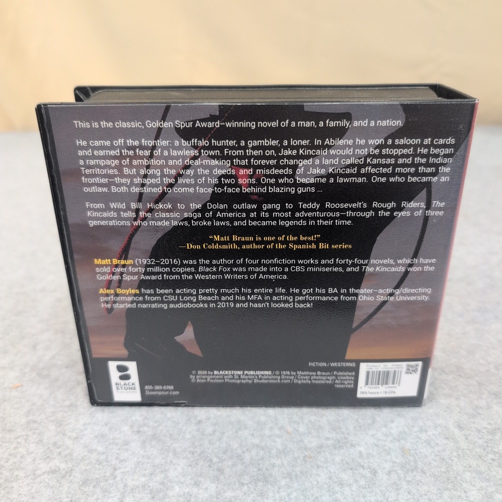 The Kincaids Matt Braun Unabridged Audio CD Western Golden Spur Award Novel - Picture 2 of 2